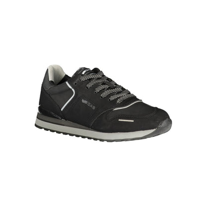 Gas Black Polyurethane Men's Sneaker