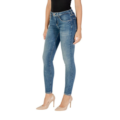 Guess Blue Cotton Skinny Jeans