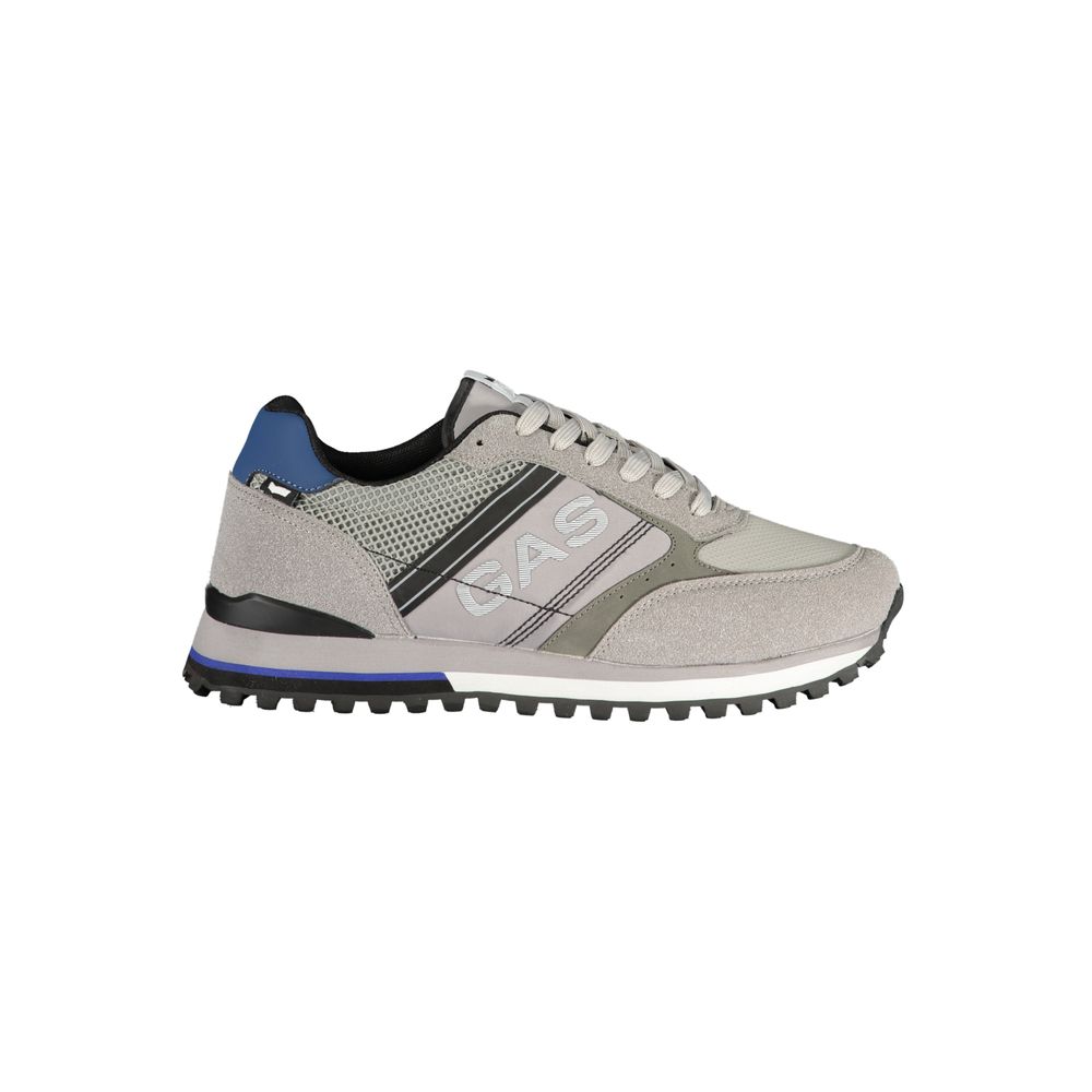 Gas Gray Polyester Athletic Sneakers