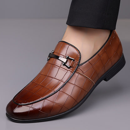 Men’s Plaid Luxury Leather Shoes