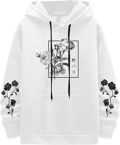 Fashion New Rose Print Casual Sweatshirt