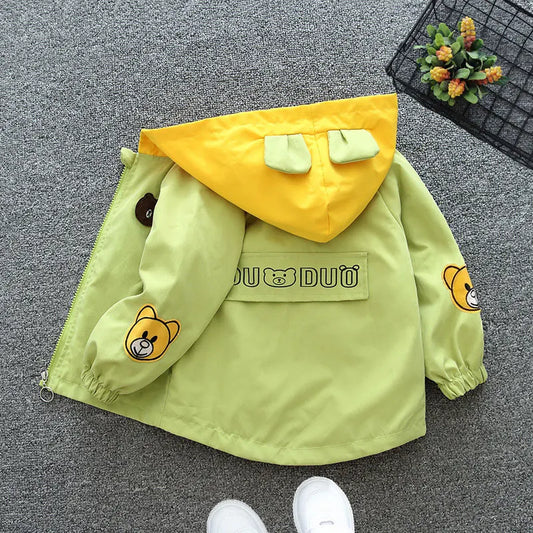 Baby Girls & Boys Hooded Thin Jacket –