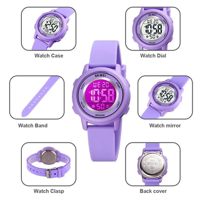 Sport Kids Watch Colorful Led Children Digital Wristwatches