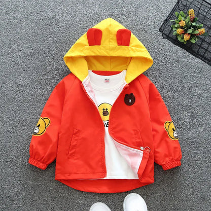 Baby Girls & Boys Hooded Thin Jacket –