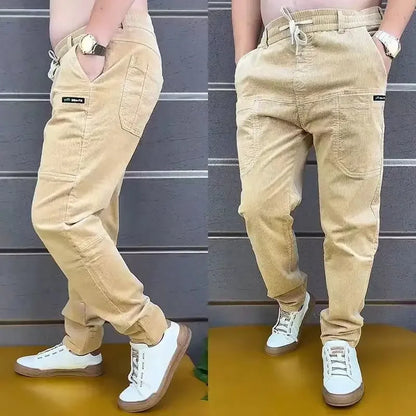 Men’s Corduroy Cargo Trousers | Retro Loose Fit