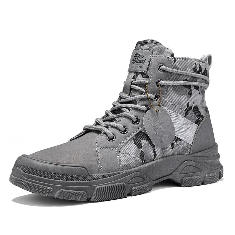 Ankle Boots for Men Summer Outdoor Platform Men Boots