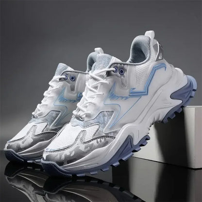 Men Sneakers Breathable Running Shoes 2025 Men Comfortable Black