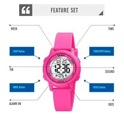 Sport Kids Watch Colorful Led Children Digital Wristwatches