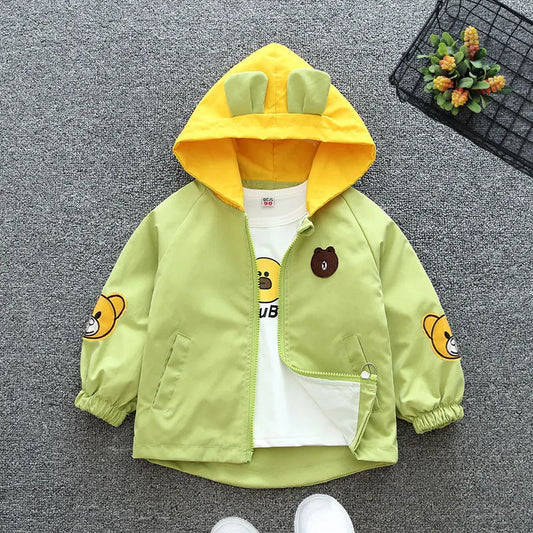 Baby Girls & Boys Hooded Thin Jacket –