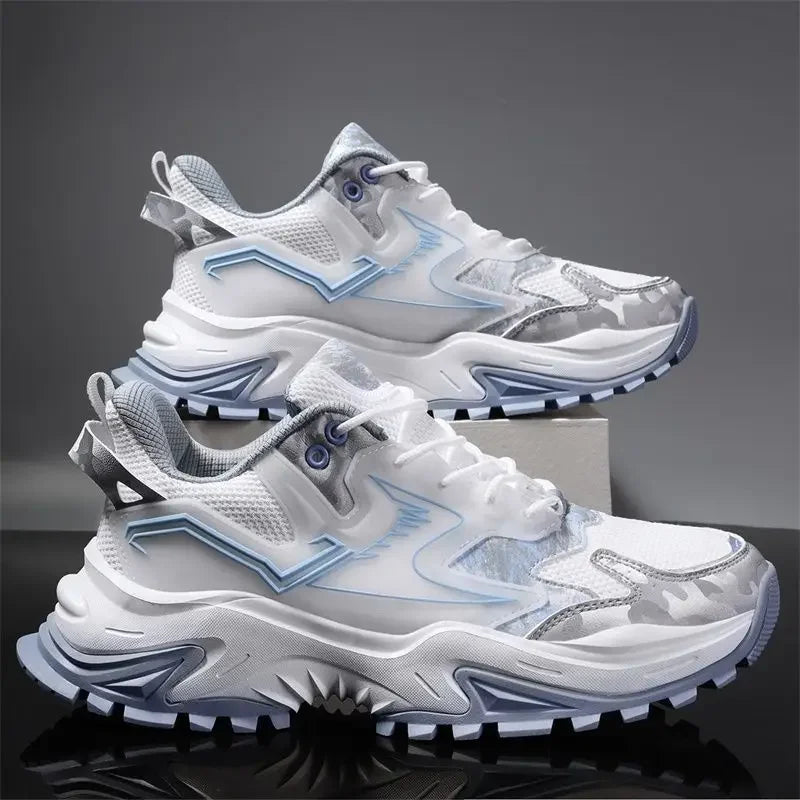 Men Sneakers Breathable Running Shoes 2025 Men Comfortable Black