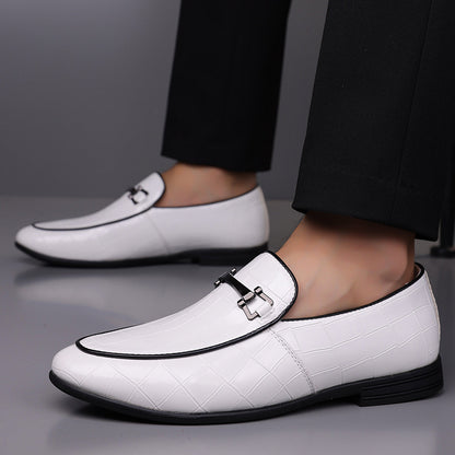 Men’s Plaid Luxury Leather Shoes