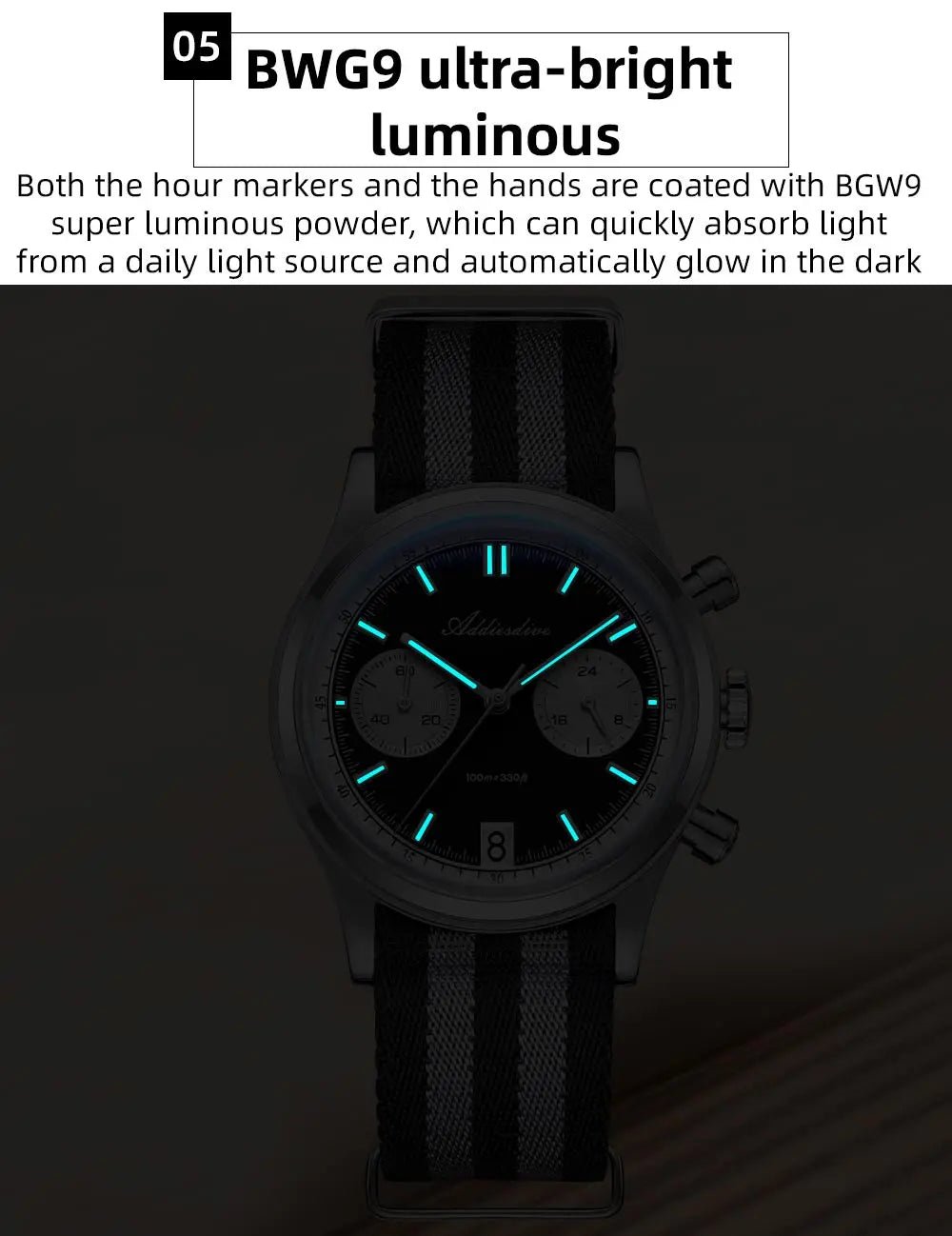 ADDIESDIVE AD2095 Men’s Chronograph Watch - SMARTMARTNZ