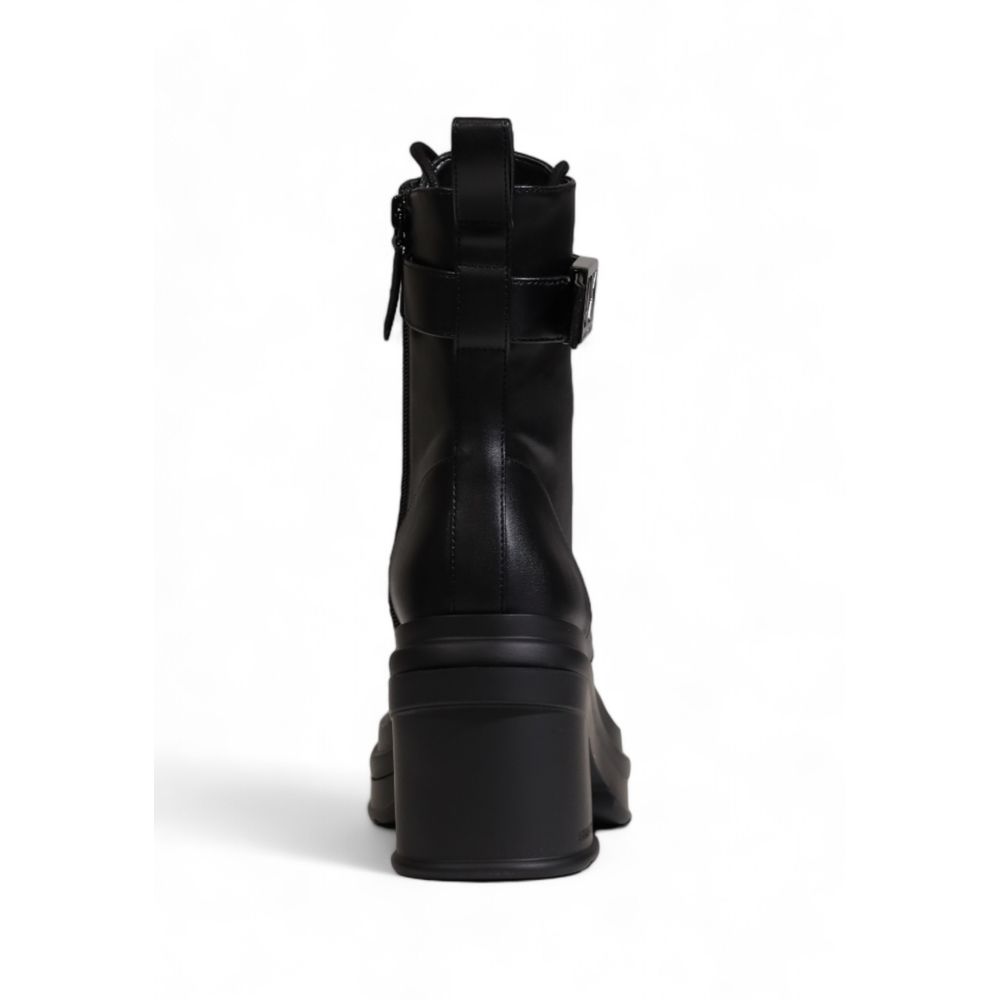 Armani Exchange Black Polyester Boot - SMARTMARTNZ