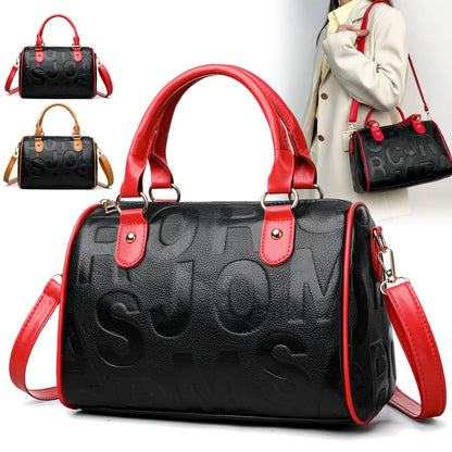 Authentic Leather Tactile Feel Large - capacity Crossbody Bag - SMARTMARTNZ