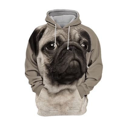 Men's Thermal Transfer 3D Dog Hoodie Coat