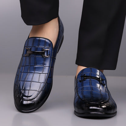 Men’s Plaid Luxury Leather Shoes