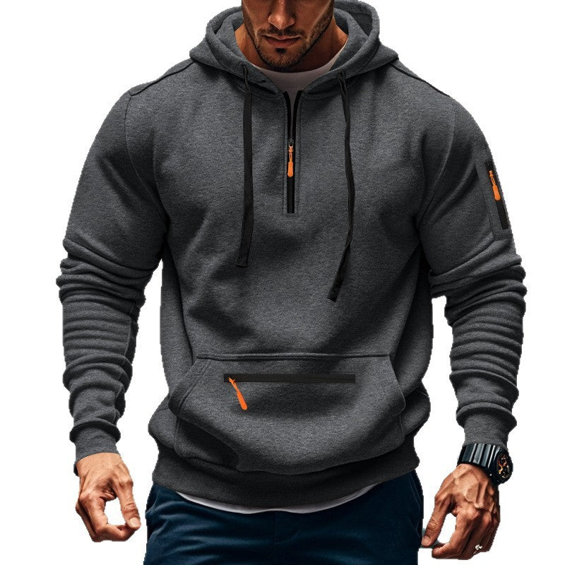 Casual Men’s Sports Cargo Coat – Regular Sleeve