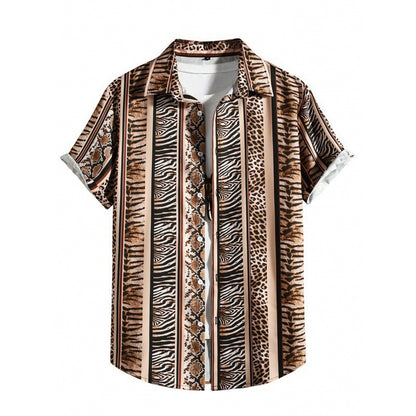 Men's Casual Short Sleeve Loose Beach Shirt