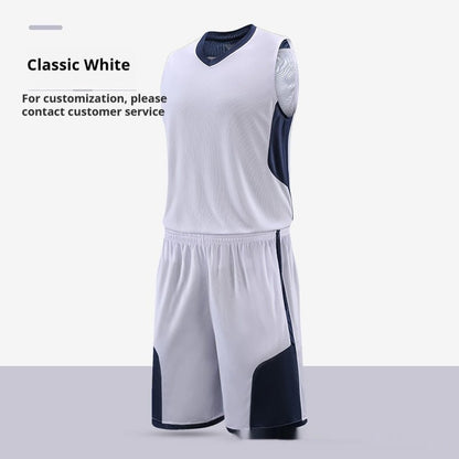 Basketball Wear Suit Training Competition Team Uniform Team Vest Printed Breathable Sports Workout Clothes - SMARTMARTNZ