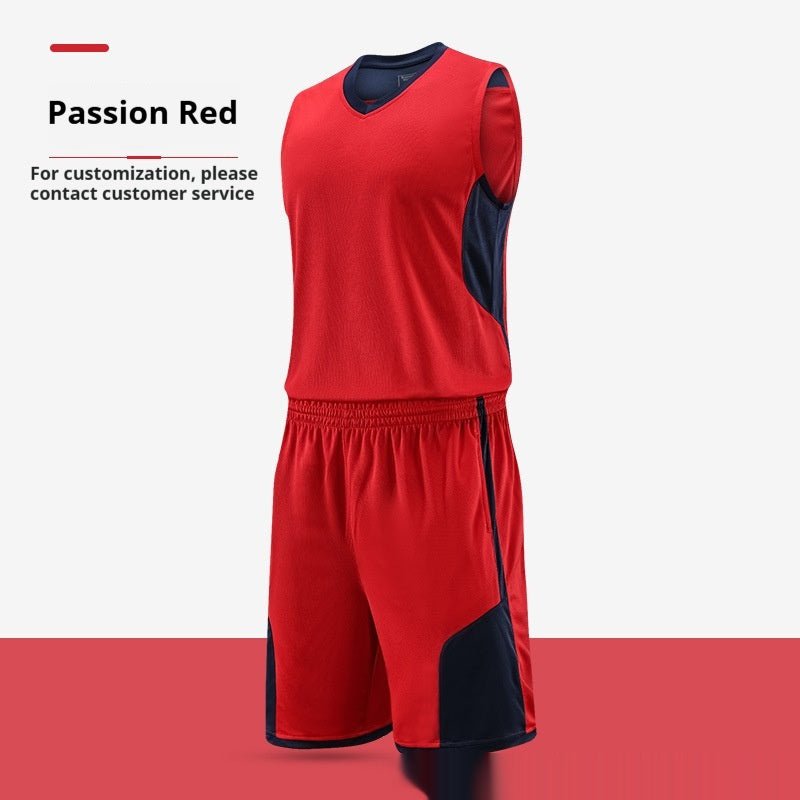 Basketball Wear Suit Training Competition Team Uniform Team Vest Printed Breathable Sports Workout Clothes - SMARTMARTNZ