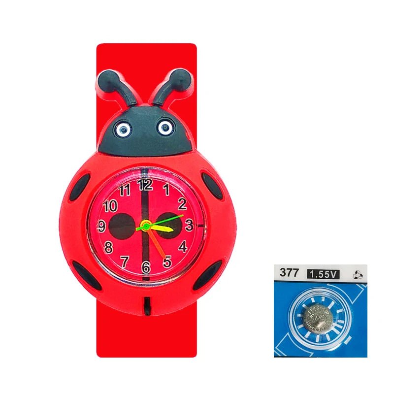 Beautiful Butterfly, Bee & Ladybug Slap Watches – Waterproof Silicone Wrist Watch for Kids & Toddlers - SMARTMARTNZ