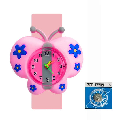 Beautiful Butterfly, Bee & Ladybug Slap Watches – Waterproof Silicone Wrist Watch for Kids & Toddlers - SMARTMARTNZ