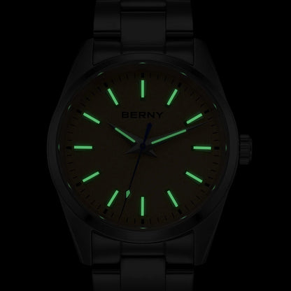 BERNY Men’s Luminous Sapphire Quartz Watch - SMARTMARTNZ
