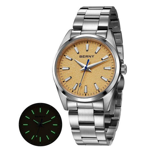 BERNY Men’s Luminous Sapphire Quartz Watch - SMARTMARTNZ