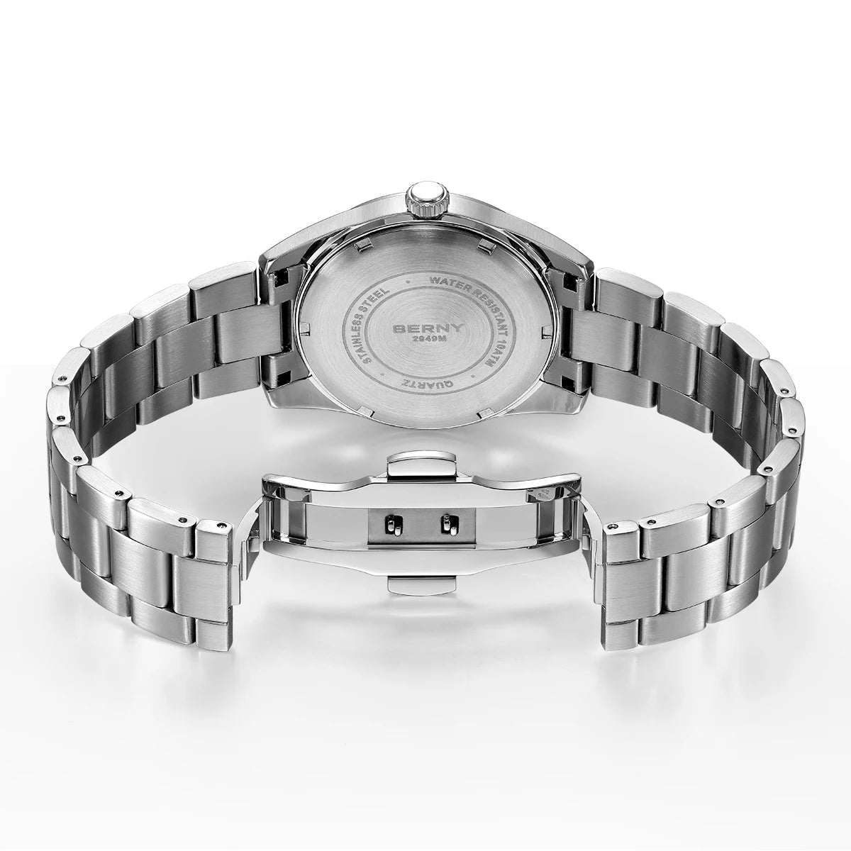 BERNY Men’s Luminous Sapphire Quartz Watch - SMARTMARTNZ