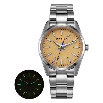 BERNY Men’s Luminous Sapphire Quartz Watch - SMARTMARTNZ