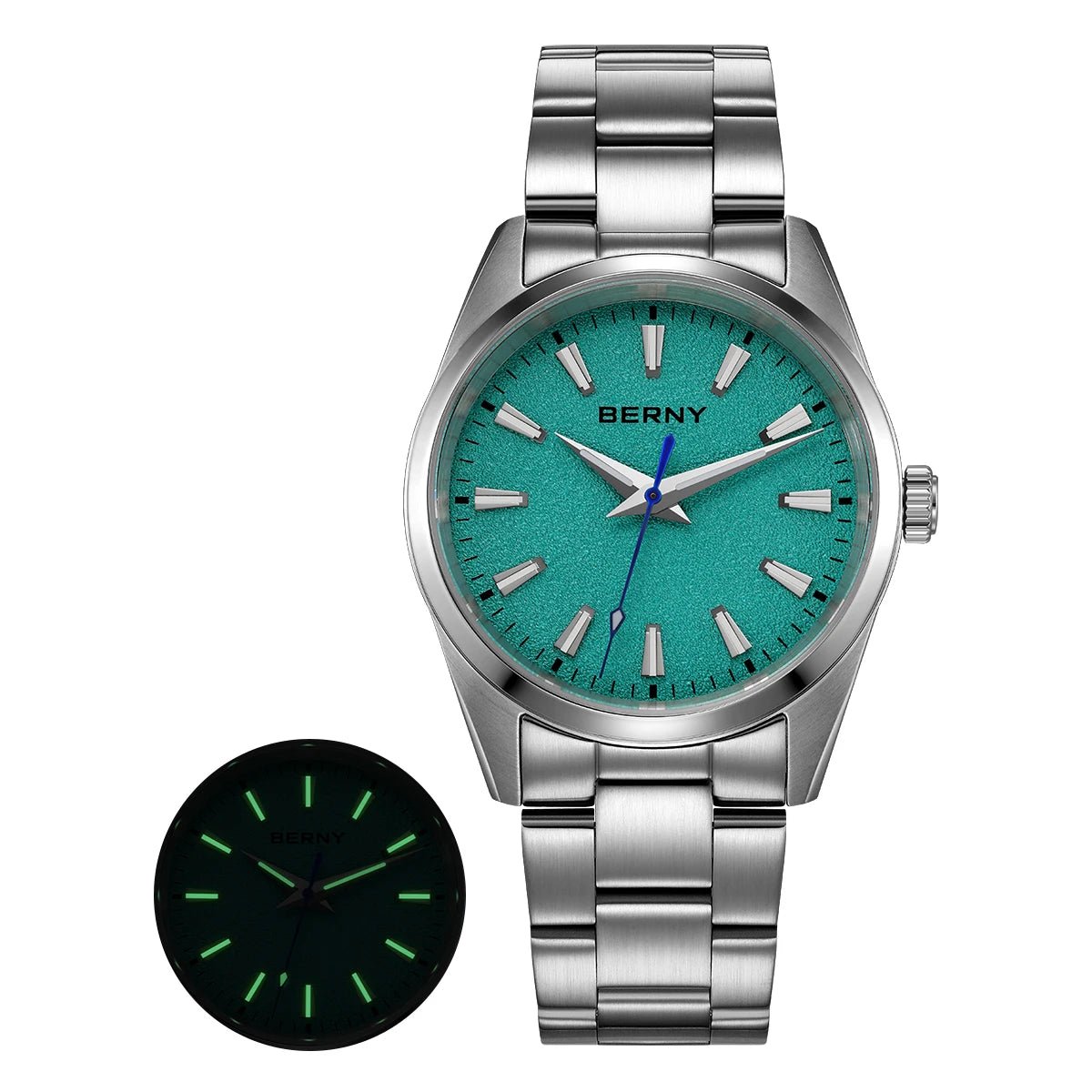 BERNY Men’s Luminous Sapphire Quartz Watch - SMARTMARTNZ