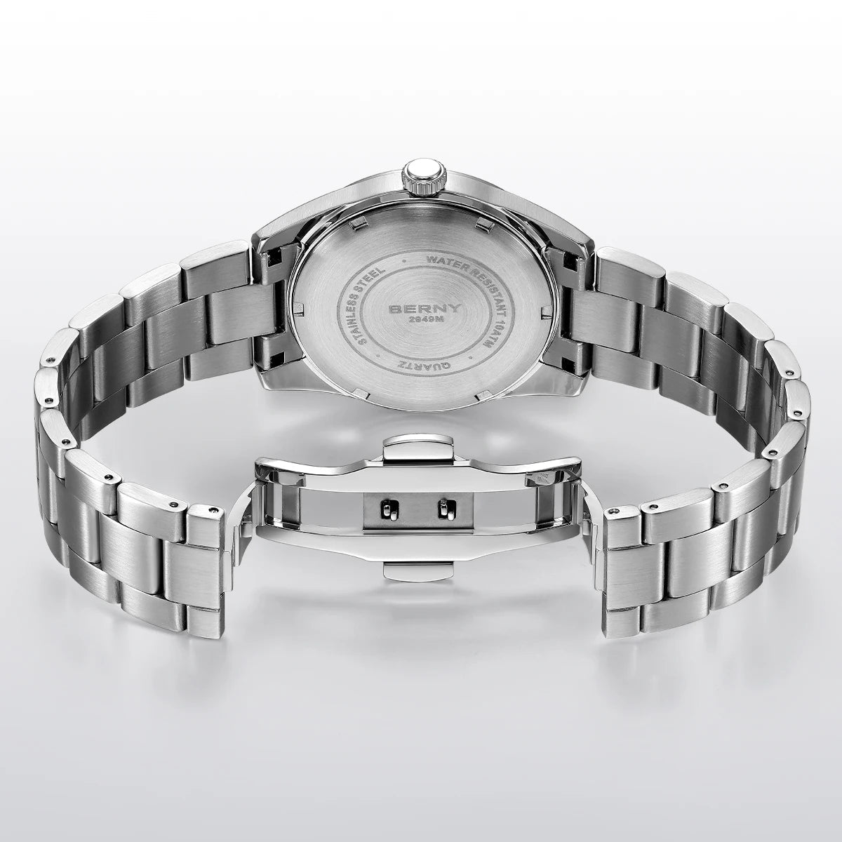 BERNY Men’s Luminous Sapphire Quartz Watch - SMARTMARTNZ