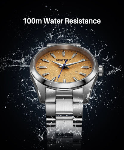 BERNY Men’s Luminous Sapphire Quartz Watch - SMARTMARTNZ
