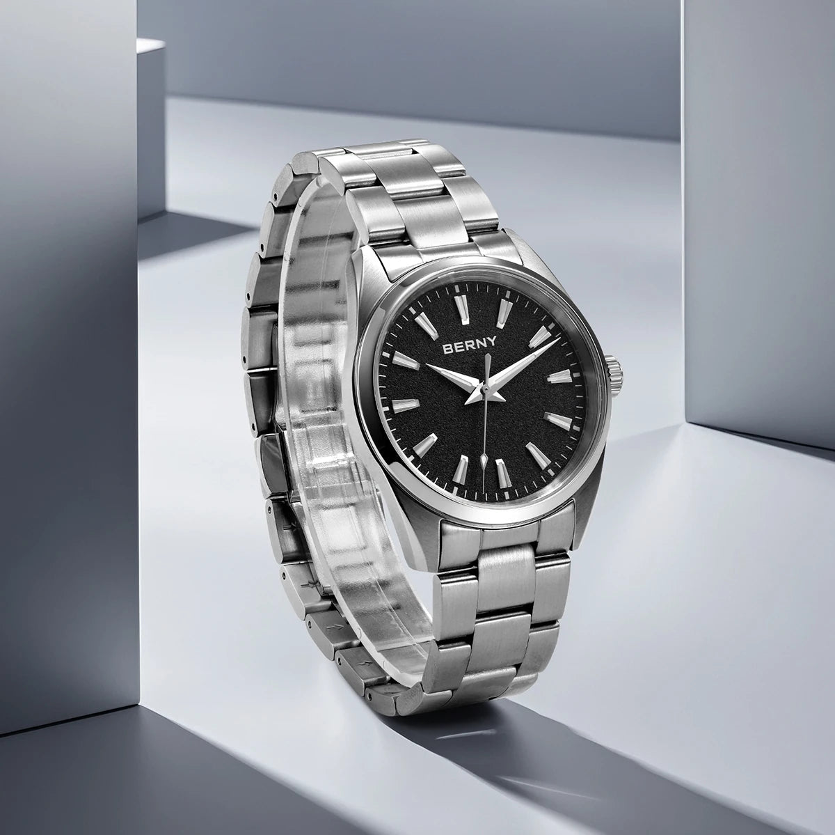 BERNY Men’s Luminous Sapphire Quartz Watch - SMARTMARTNZ