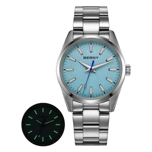 BERNY Men’s Luminous Sapphire Quartz Watch - SMARTMARTNZ