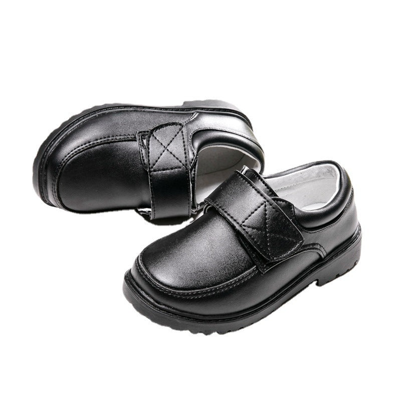 Boys’ Black British - Style Leather School Shoes – Classic, Comfortable & Easy Fit - SMARTMARTNZ