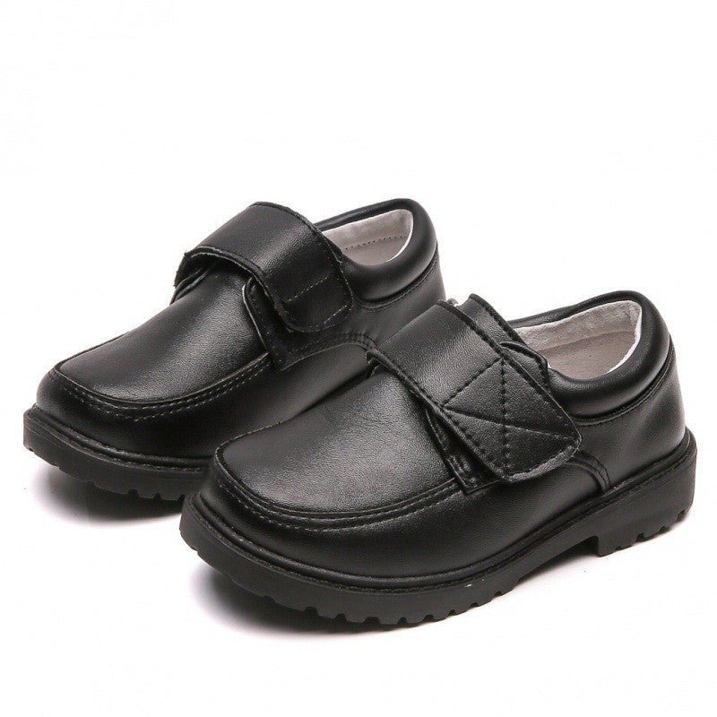 Boys’ Black British - Style Leather School Shoes – Classic, Comfortable & Easy Fit - SMARTMARTNZ