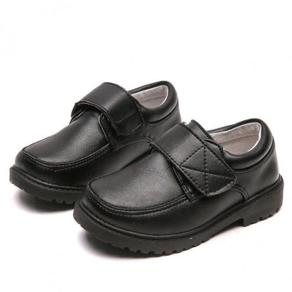 Boys’ Black British - Style Leather School Shoes – Classic, Comfortable & Easy Fit - SMARTMARTNZ