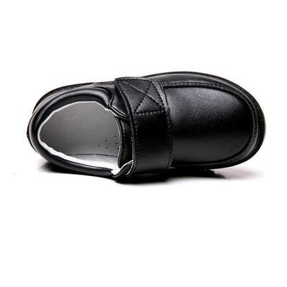 Boys’ Black British - Style Leather School Shoes – Classic, Comfortable & Easy Fit - SMARTMARTNZ