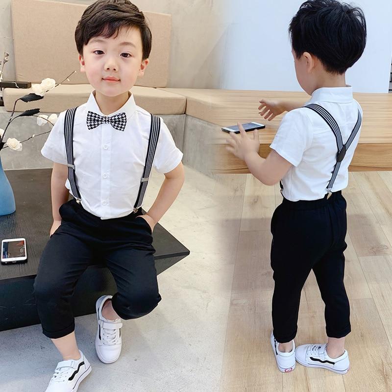 Boys Children's Performance Clothes Overalls Flower Dress - SMARTMARTNZ