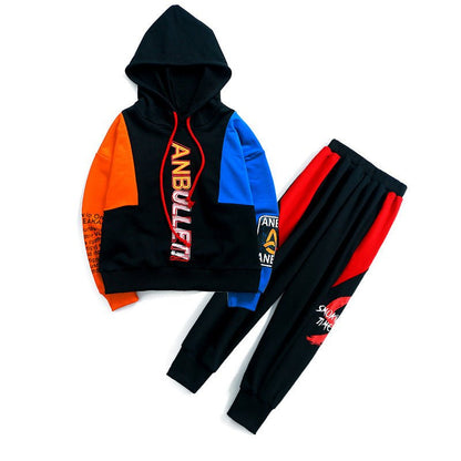 Boys spring suit new Korean children's clothing in the big boy boy long - sleeved sports two - piece suit tide clothes - SMARTMARTNZ