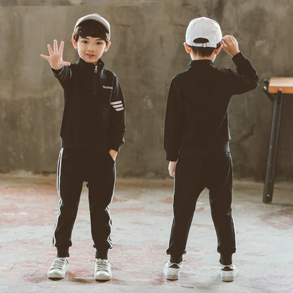 Boys'New Spring Garment in Two Kids' Leisure Sports Kids'Spring School Garments - SMARTMARTNZ