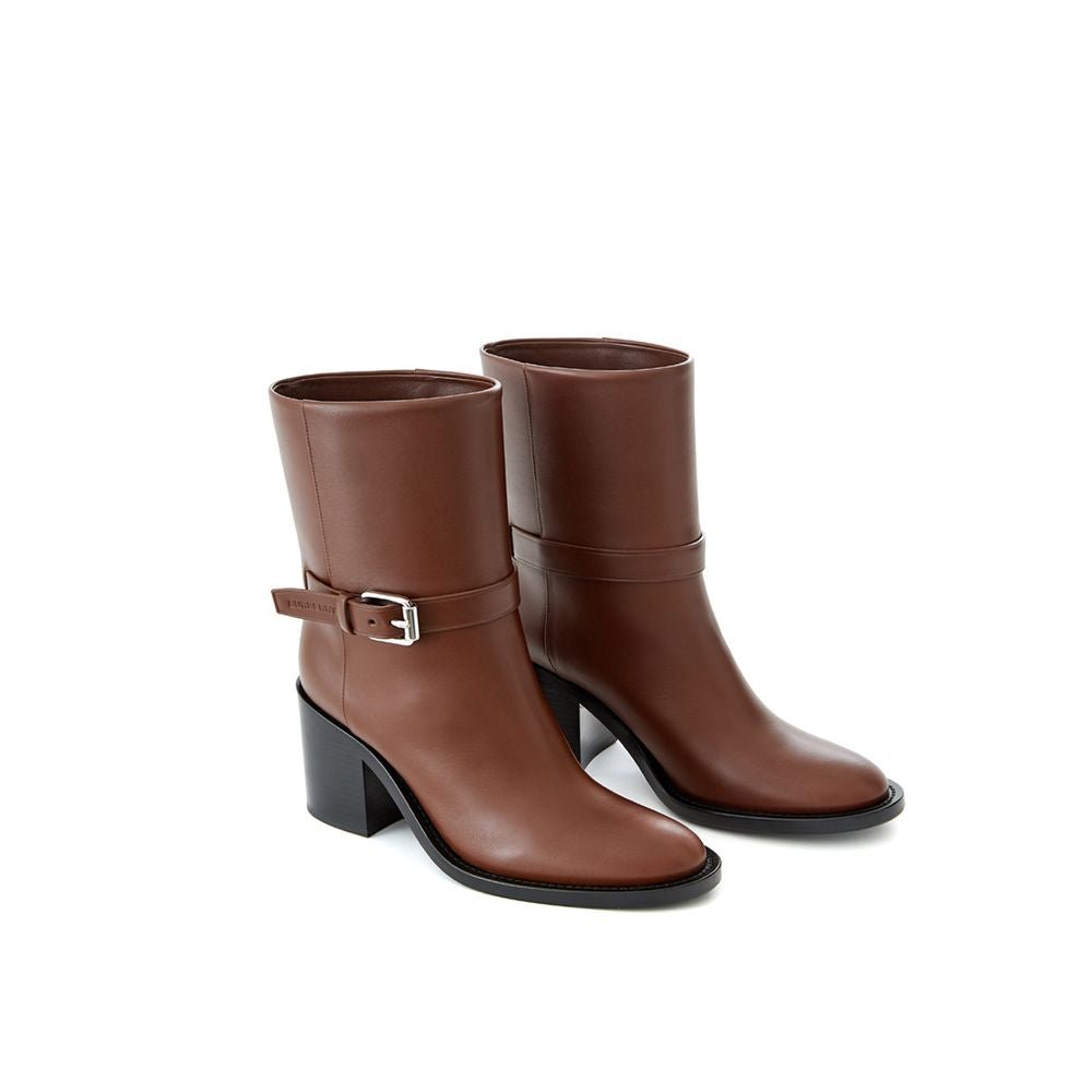 Burberry Brown Leather Boot - SMARTMARTNZ