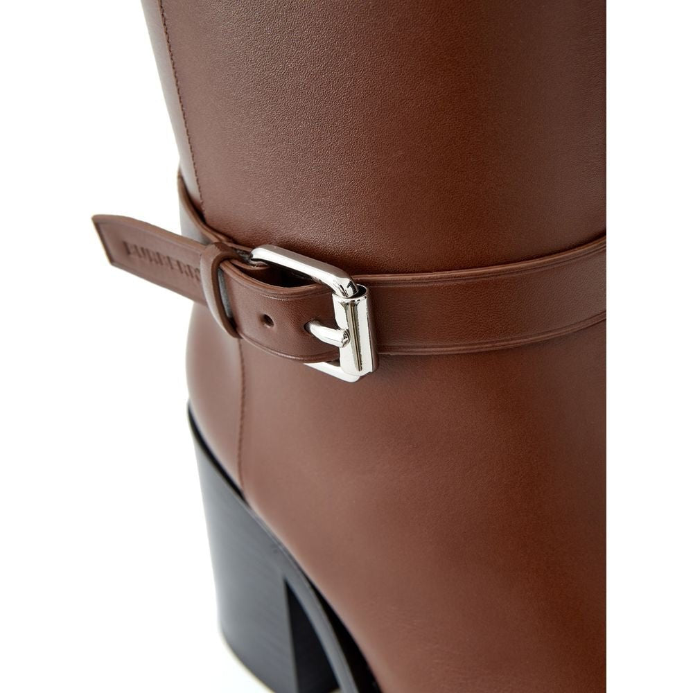 Burberry Brown Leather Boot - SMARTMARTNZ