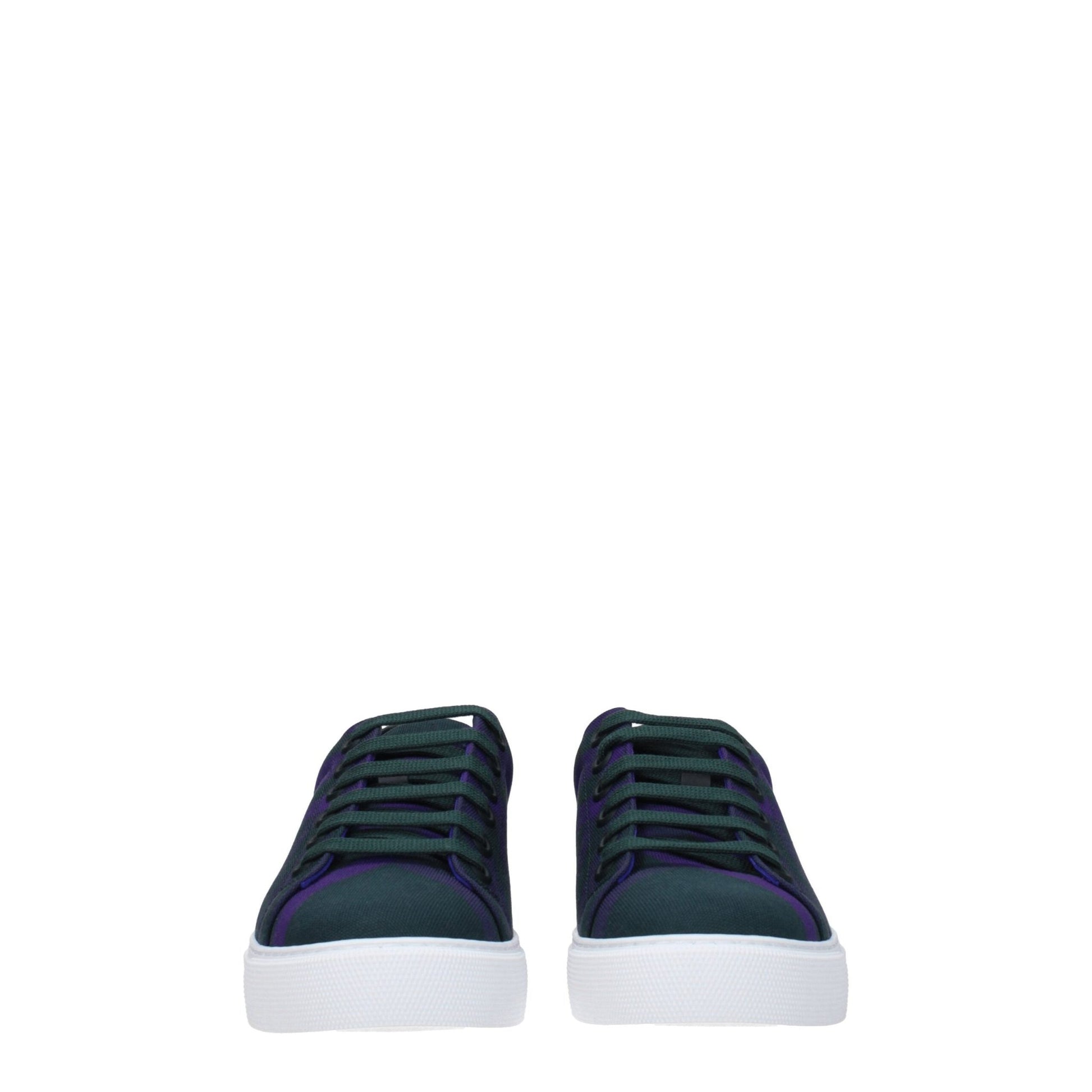 Burberry Green Fabric Sneakers - SMARTMARTNZ