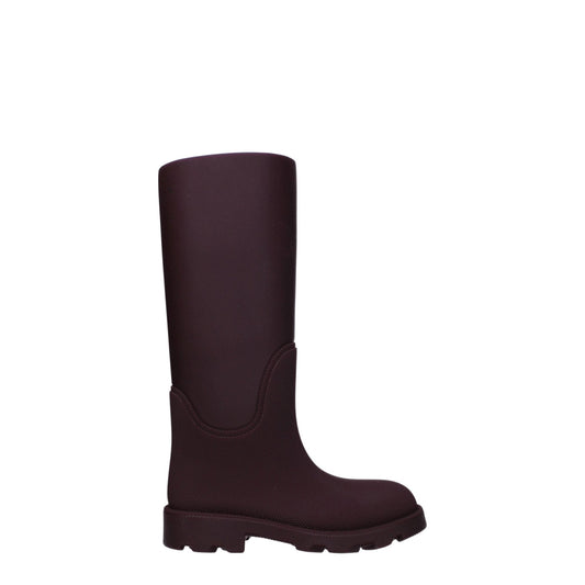 Burberry Red Cotton Rain Boots - SMARTMARTNZ