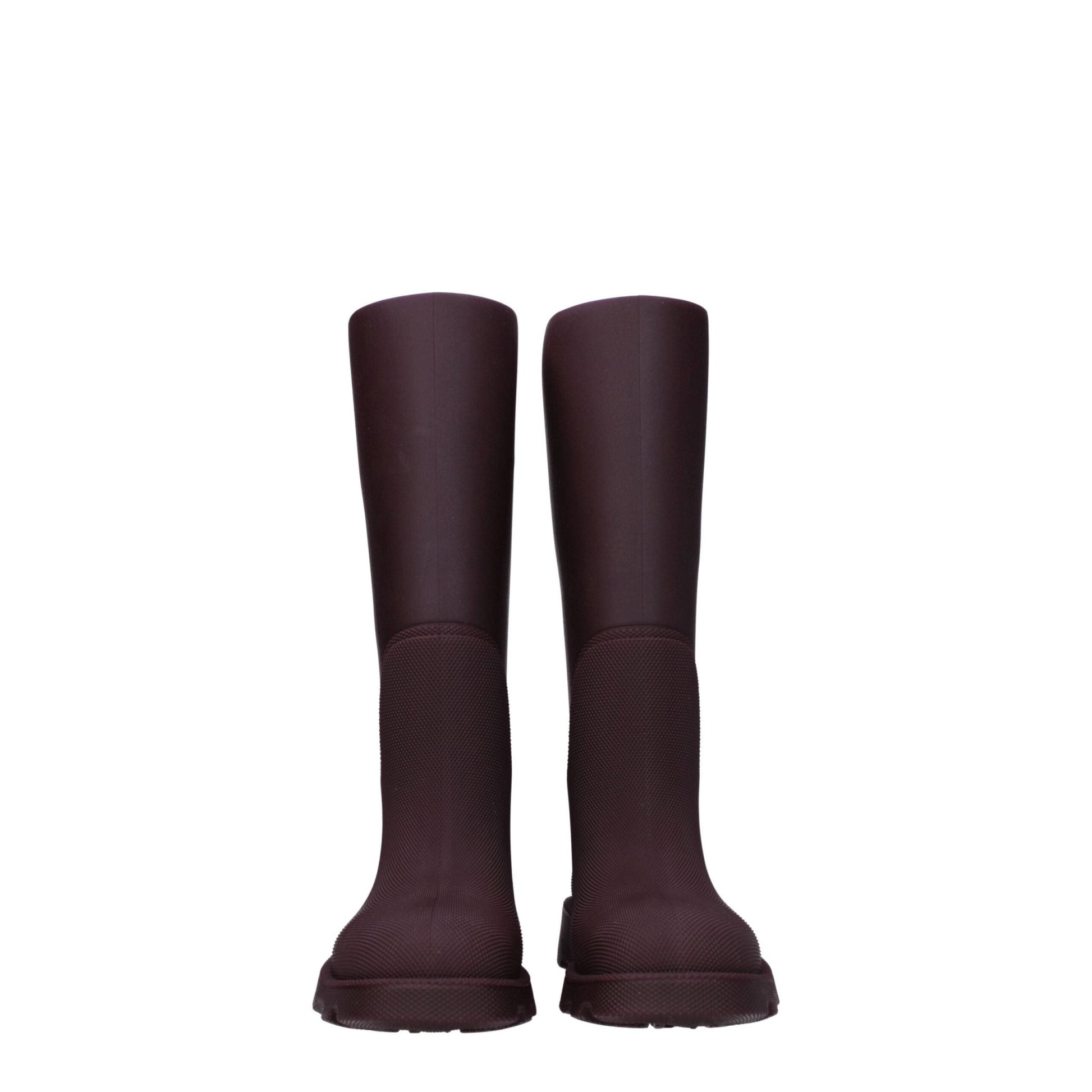 Burberry Red Cotton Rain Boots - SMARTMARTNZ