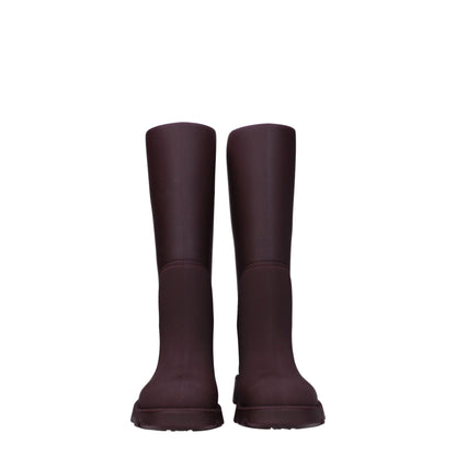 Burberry Red Cotton Rain Boots - SMARTMARTNZ