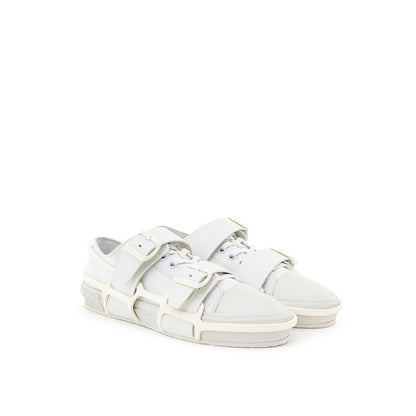 Burberry White Cotton Sneaker - SMARTMARTNZ