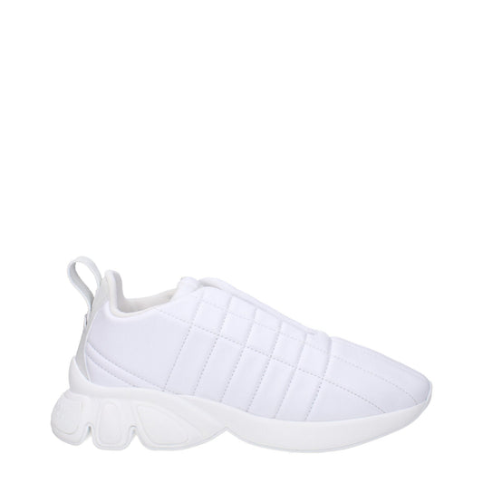Burberry White Leather Sneakers - SMARTMARTNZ